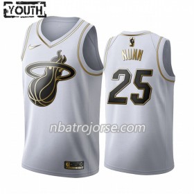 Barn Miami Heat Tröja Kendrick Nunn 25 2019-20 Nike Vit Golden Edition Swingman